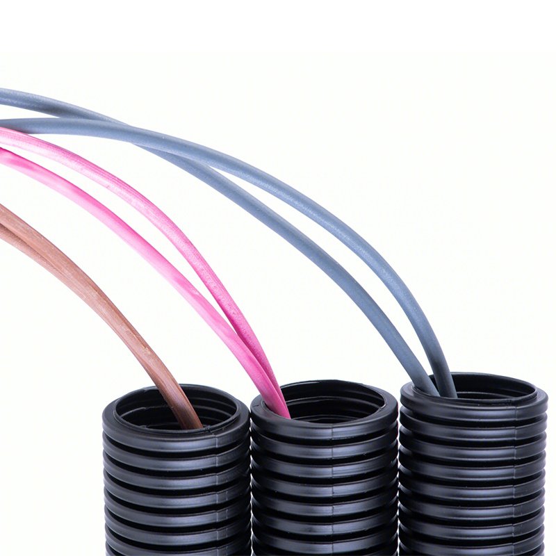 Antiflaming PP customizable color Thermoplastic extrusion process Corrugated pipeDischarge Spiral Tube Pipe Conduit Line Hose
