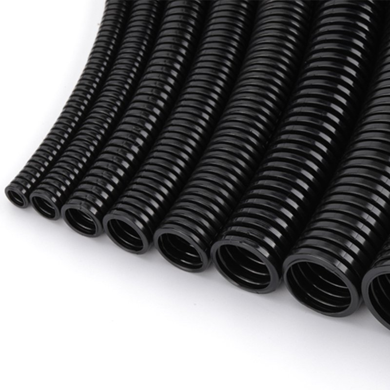 Antiflaming PP customizable color Thermoplastic extrusion process Corrugated pipeDischarge Spiral Tube Pipe Conduit Line Hose