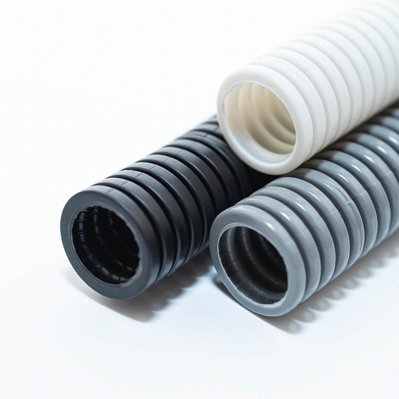 Antiflaming PP customizable color Thermoplastic extrusion process Corrugated pipeDischarge Spiral Tube Pipe Conduit Line Hose