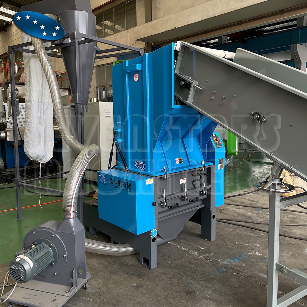 500KGH Waste PP PE HDPE Pipe PET Bottle Crusher Machine waste Plastic bags Crushing Machines