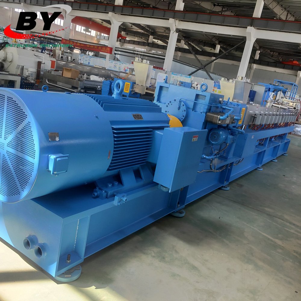 2t/h PP PA Glass Fiber Compounding Pelletizer Double Shaft Granulator Production Line