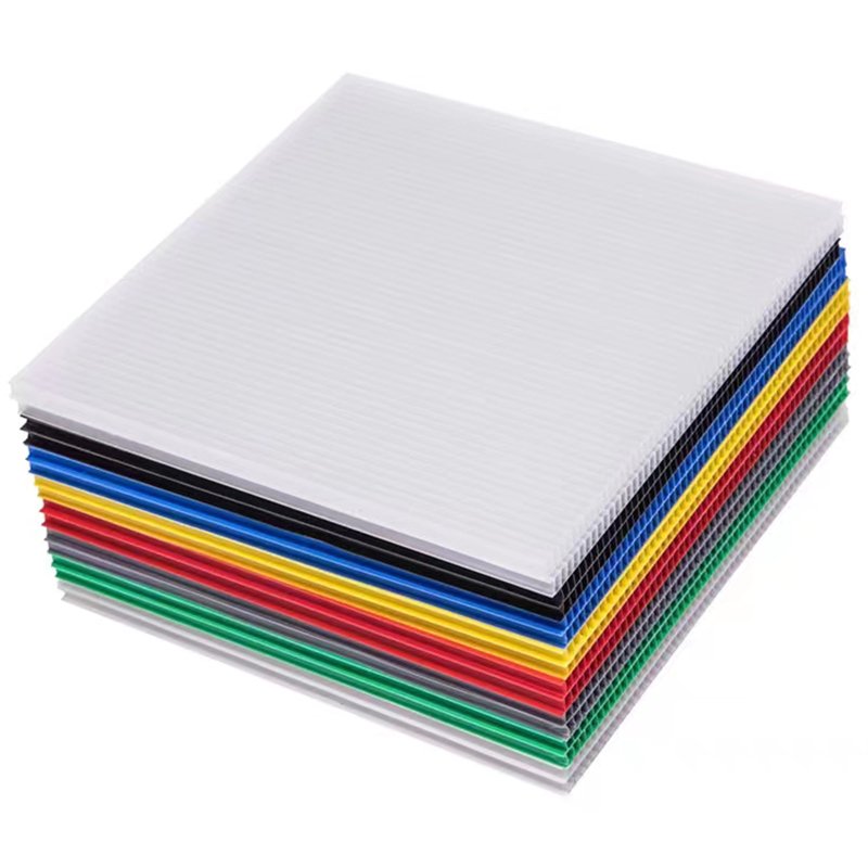 4mm corrugated plastic esd black polypropylene PP correx board sheet white color with wholesale price