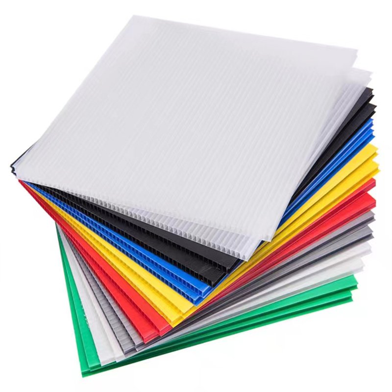 4mm corrugated plastic esd black polypropylene PP correx board sheet white color with wholesale price