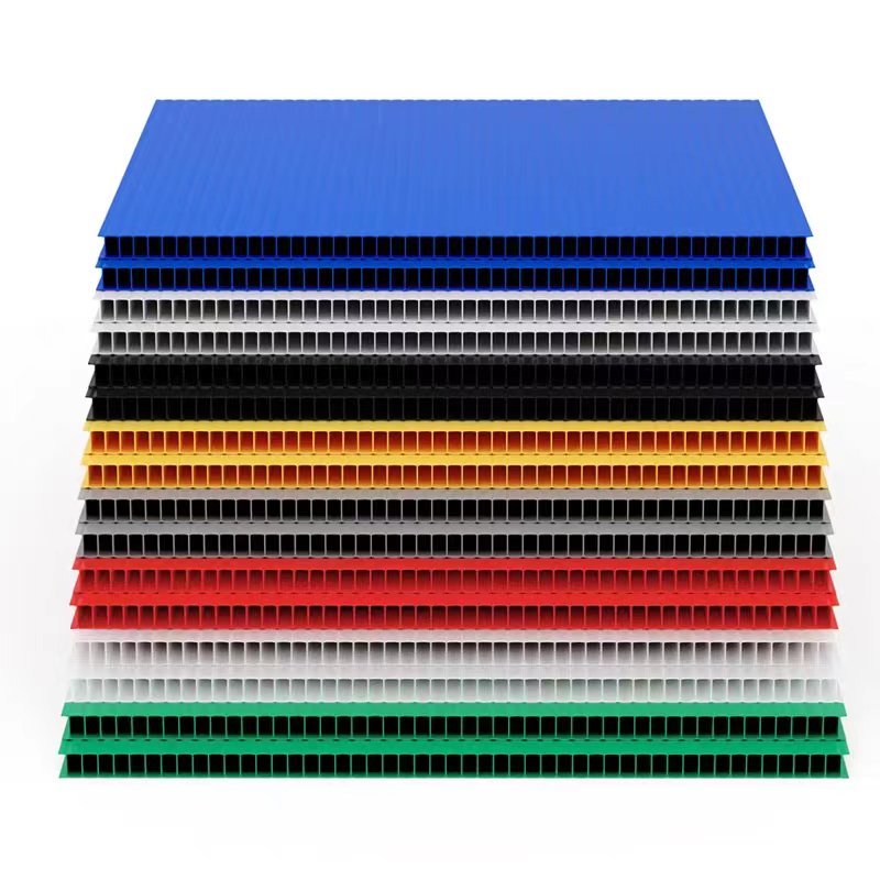 4mm corrugated plastic esd black polypropylene PP correx board sheet white color with wholesale price