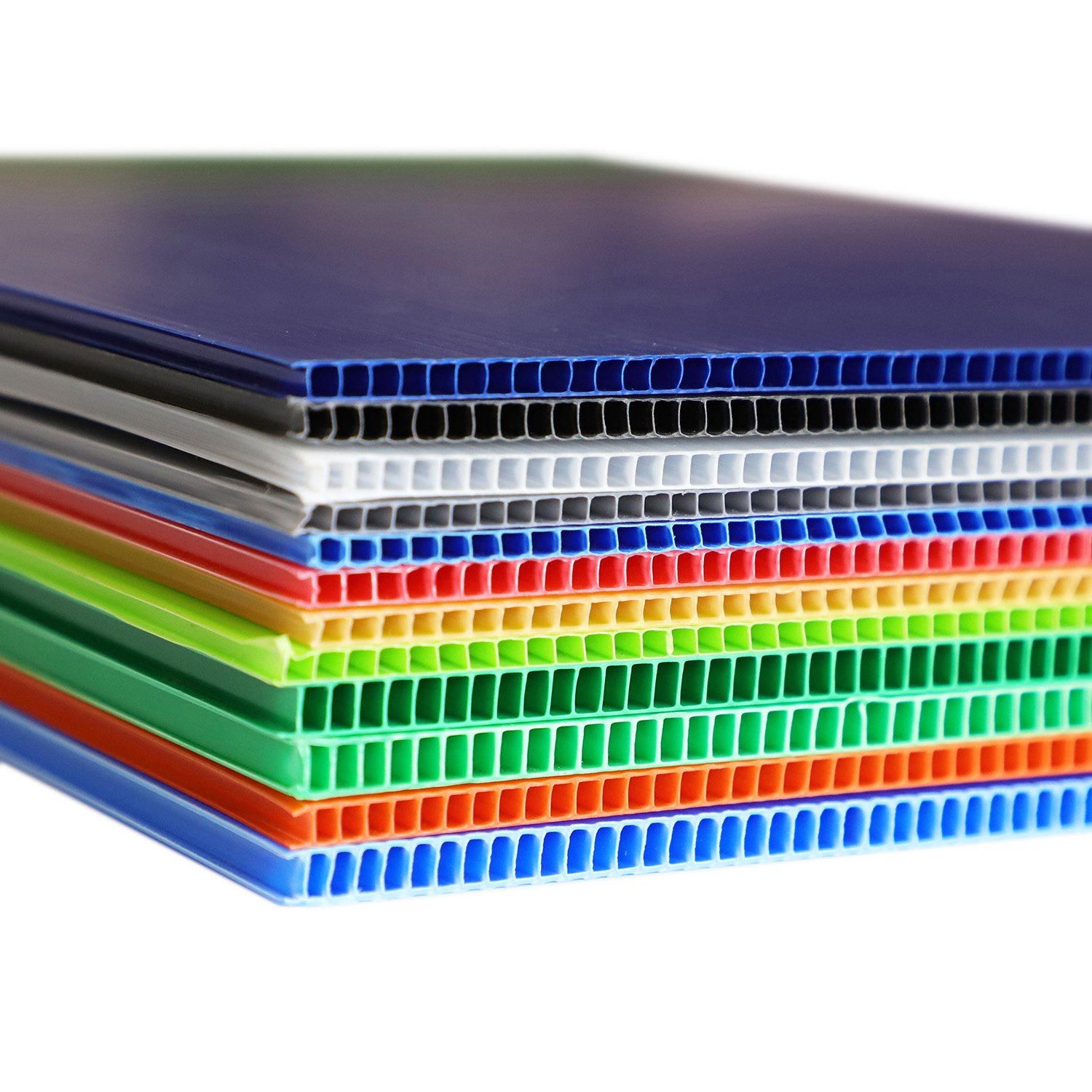 4mm 5mm 6mm 7mm 7.5 mm 48 x 96 Black PP Corrugated Plastic Flute Board for Construction Industry