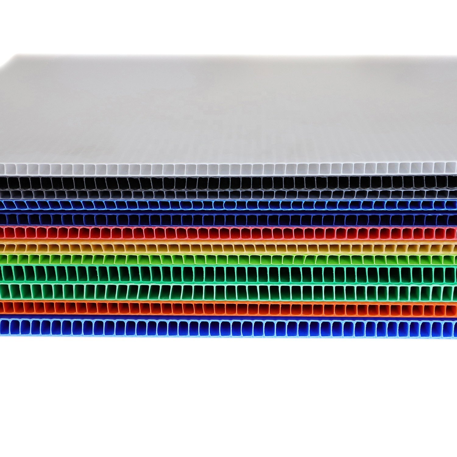 4mm 5mm 6mm 7mm 7.5 mm 48 x 96 Black PP Corrugated Plastic Flute Board for Construction Industry