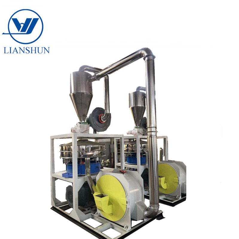 Lianshun Machinery PE PP PVC high speed plastic pulverizer machine automatic pulverizer mill