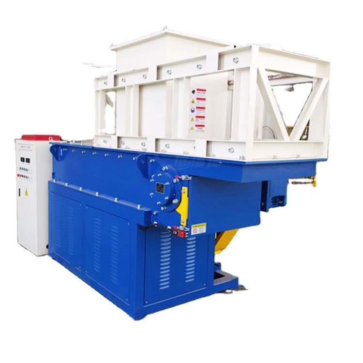 PVC Pipe Pet Bottle Plastic Recycling Machinery Waste PP PE Film Bucket Single Shaft Shredder