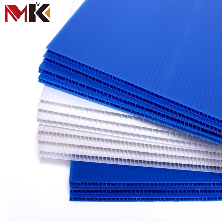 PP Blue Surface Protection Sheet Fluteboard Correx Protection Sheet Stair Tread Protector With Folding