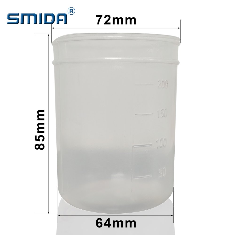 SMIDA 200ml PP plastic cups Material Disposable Soft Cup for planetary centrifugal mixer mixing of raw materials