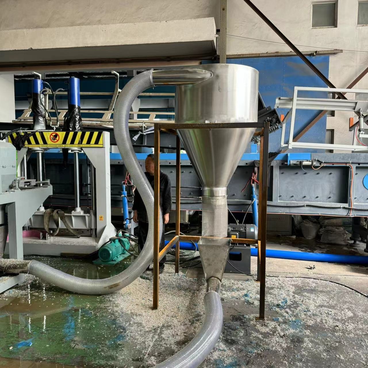 squeezing drying dewatering machine PE PP film squeezing dryer machinery/Film squeezer machine
