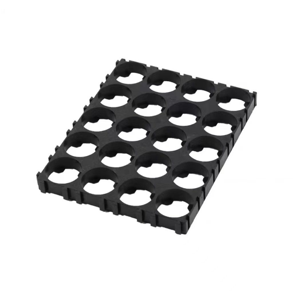 Lithium Battery Pack Cell Spacer 18650/21700/26650/32650/33140 Plastic Abs Zigzag Honeycomb Holder In Oem/odm