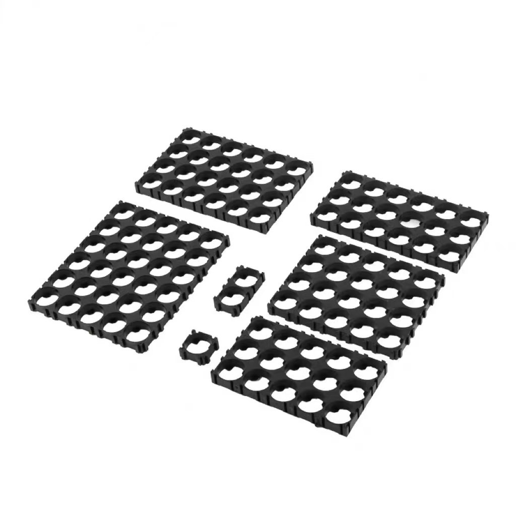 Lithium Battery Pack Cell Spacer 18650/21700/26650/32650/33140 Plastic Abs Zigzag Honeycomb Holder In Oem/odm