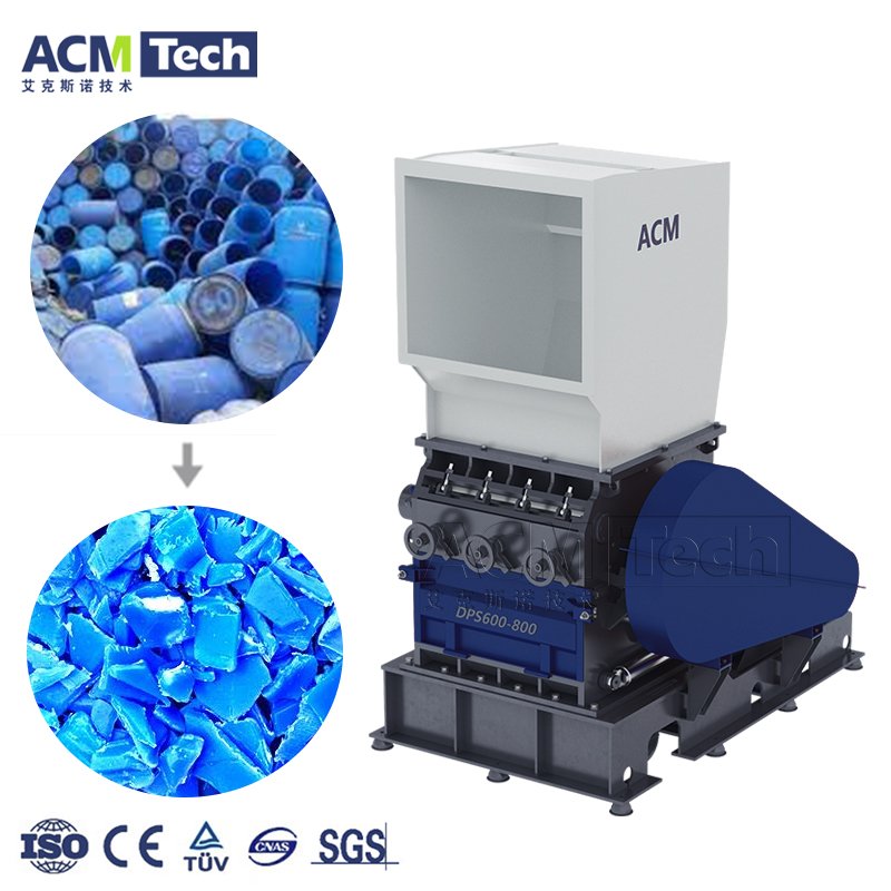 Waste Plastic Recycling Machine Single Shaft Crusher for PP/PVC Bottle/Bag Recycling