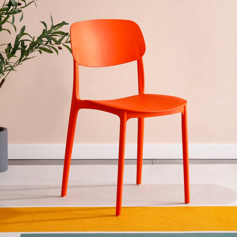 Modern PP Plastic Stackable Dining Room Furniture Coffee House Dining Chairs Nordic Colorful Dining Chair For Home