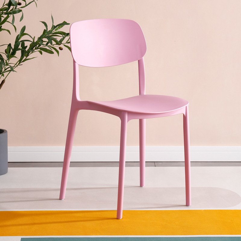 Modern PP Plastic Stackable Dining Room Furniture Coffee House Dining Chairs Nordic Colorful Dining Chair For Home