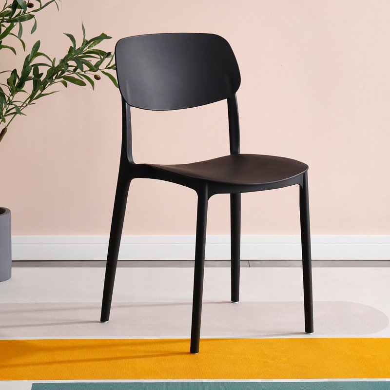 Modern PP Plastic Stackable Dining Room Furniture Coffee House Dining Chairs Nordic Colorful Dining Chair For Home