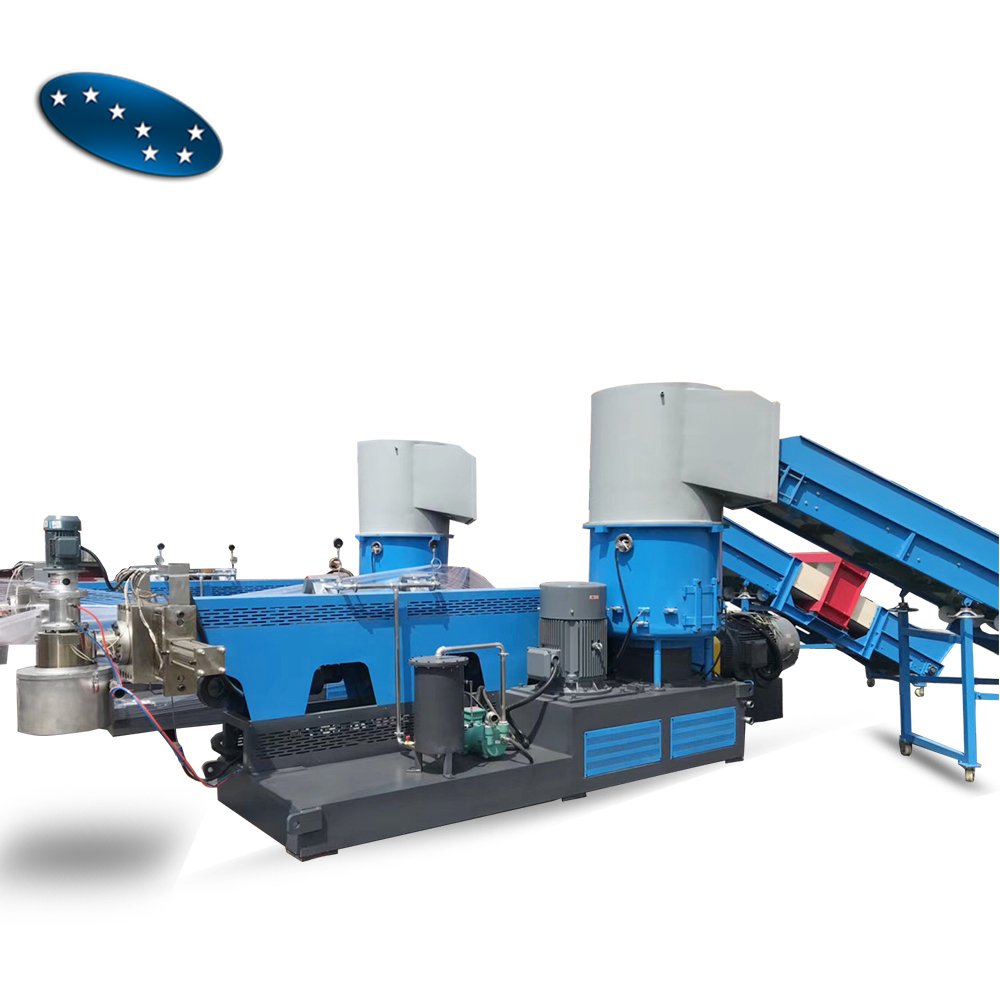 Sevenstars PE PP waste plastic recycle production making machine non woven fabric granulator line