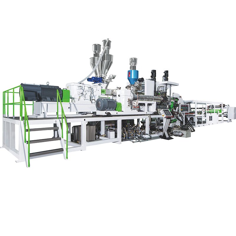 PET PP PE sheet making machine extrusion process without ventilation