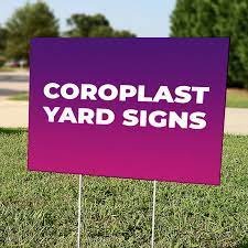 Customized Advertising pp Plastic Sheet Lawn Yard Polypropylene Coroplast Sign Corflute Signage Plastic Sheets