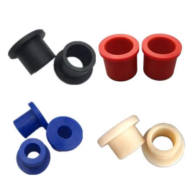 Pa6 Nylon Sleeves Insulating Delrin Bush Sleeve Pom Acetal Flanged Shaft Jacket Bushing Washer Bearing Bush For Bolts