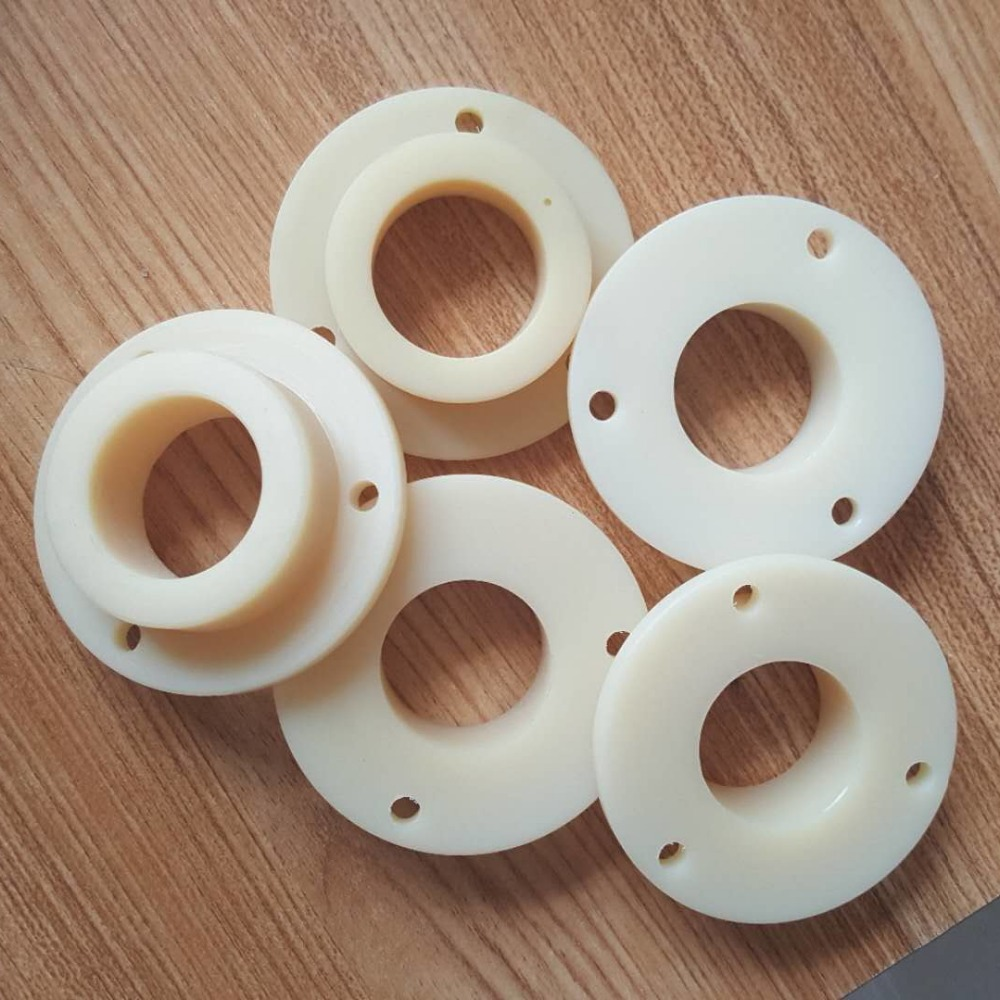Pa6 Nylon Sleeves Insulating Delrin Bush Sleeve Pom Acetal Flanged Shaft Jacket Bushing Washer Bearing Bush For Bolts