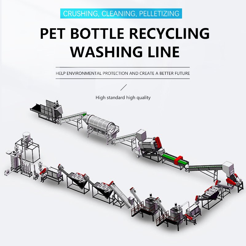 300-3000kg/h Pp Pe Plastic Film Washing Line Plastic Recycling Machine