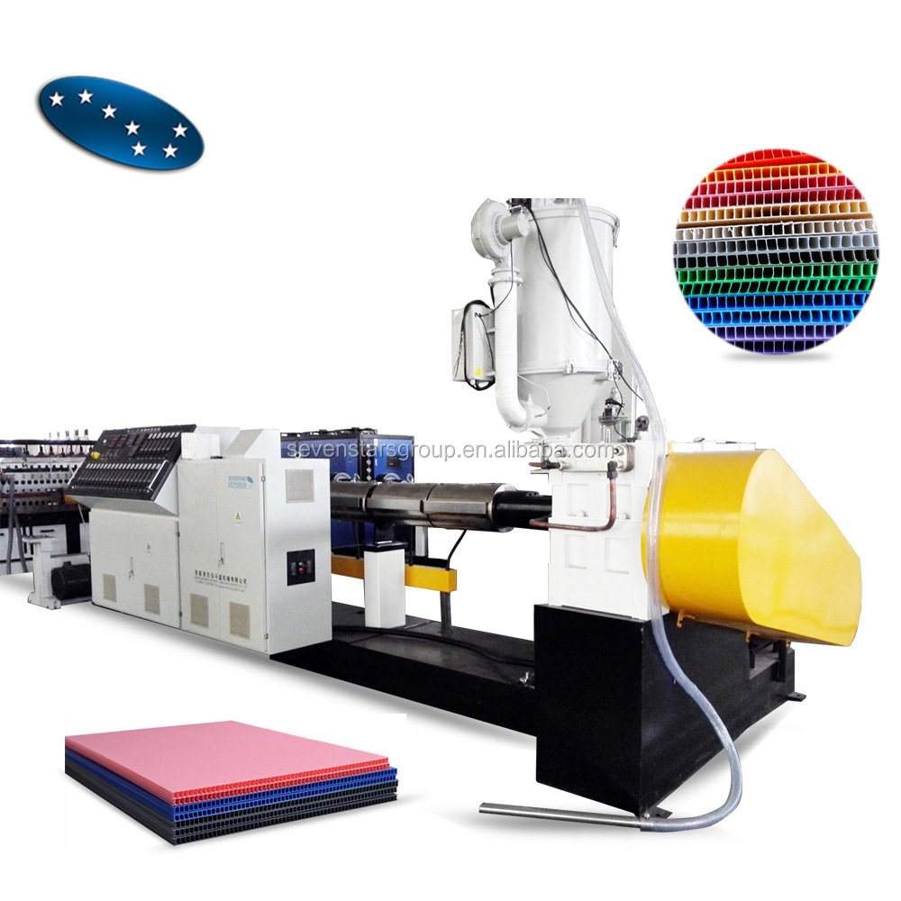 Hot sale plastic pp corrugated hollow sheet extrusion machine line
