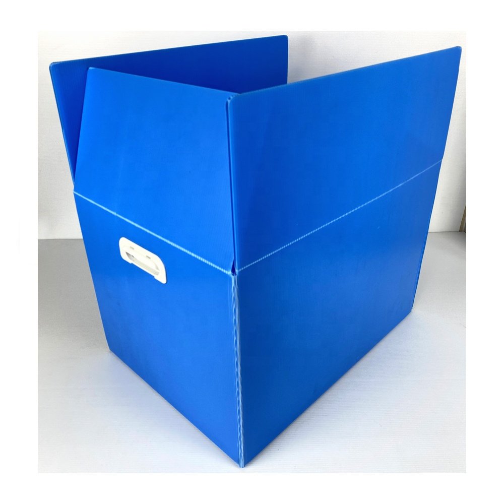 FREE SAMPLE PP large corrugated plastic moving and packing boxes with logo