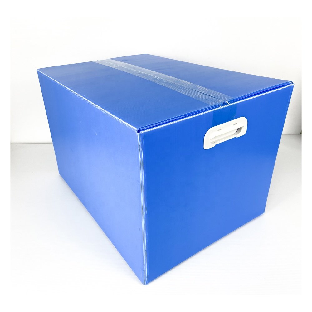 FREE SAMPLE PP large corrugated plastic moving and packing boxes with logo