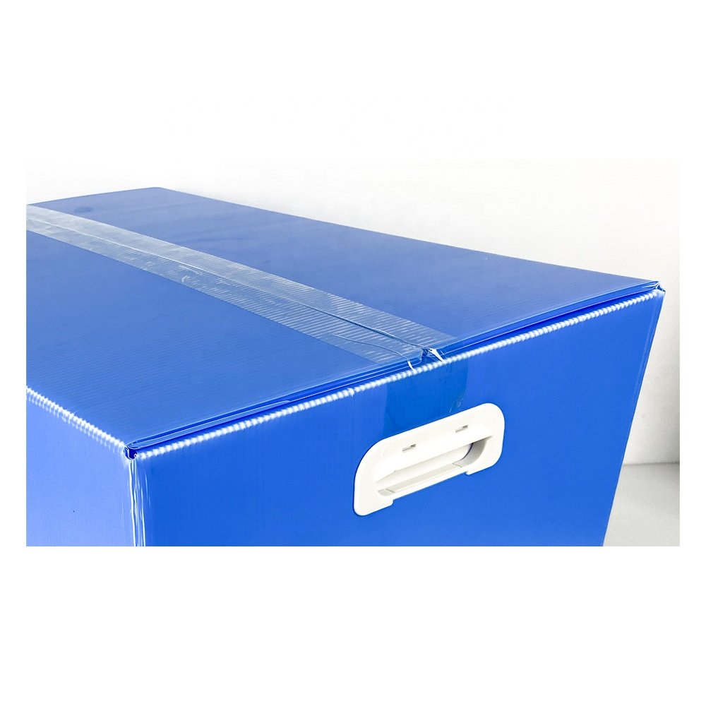 FREE SAMPLE PP large corrugated plastic moving and packing boxes with logo