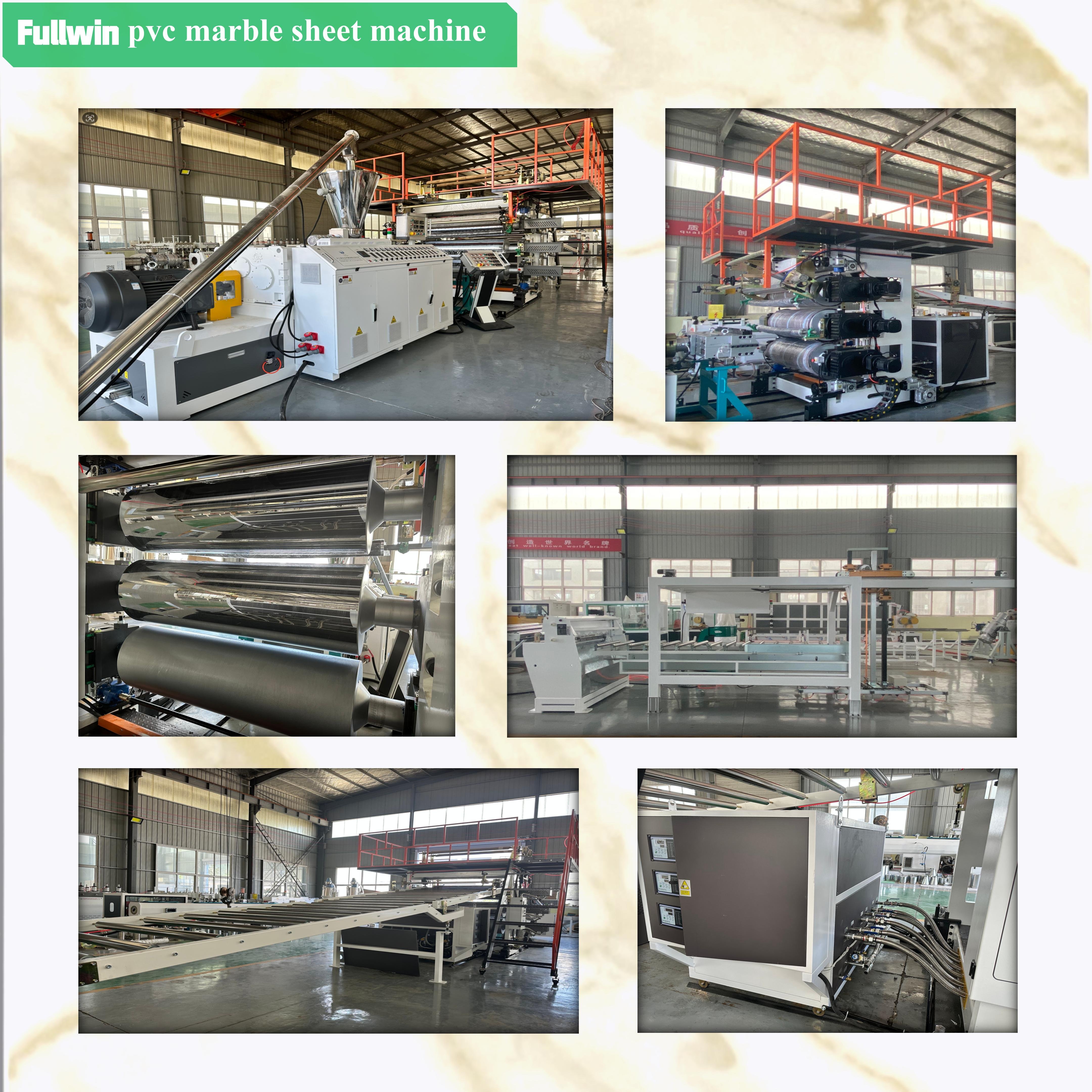 Hdpe pp eva epe pvc artificial marble sheet extrusion making machine line
