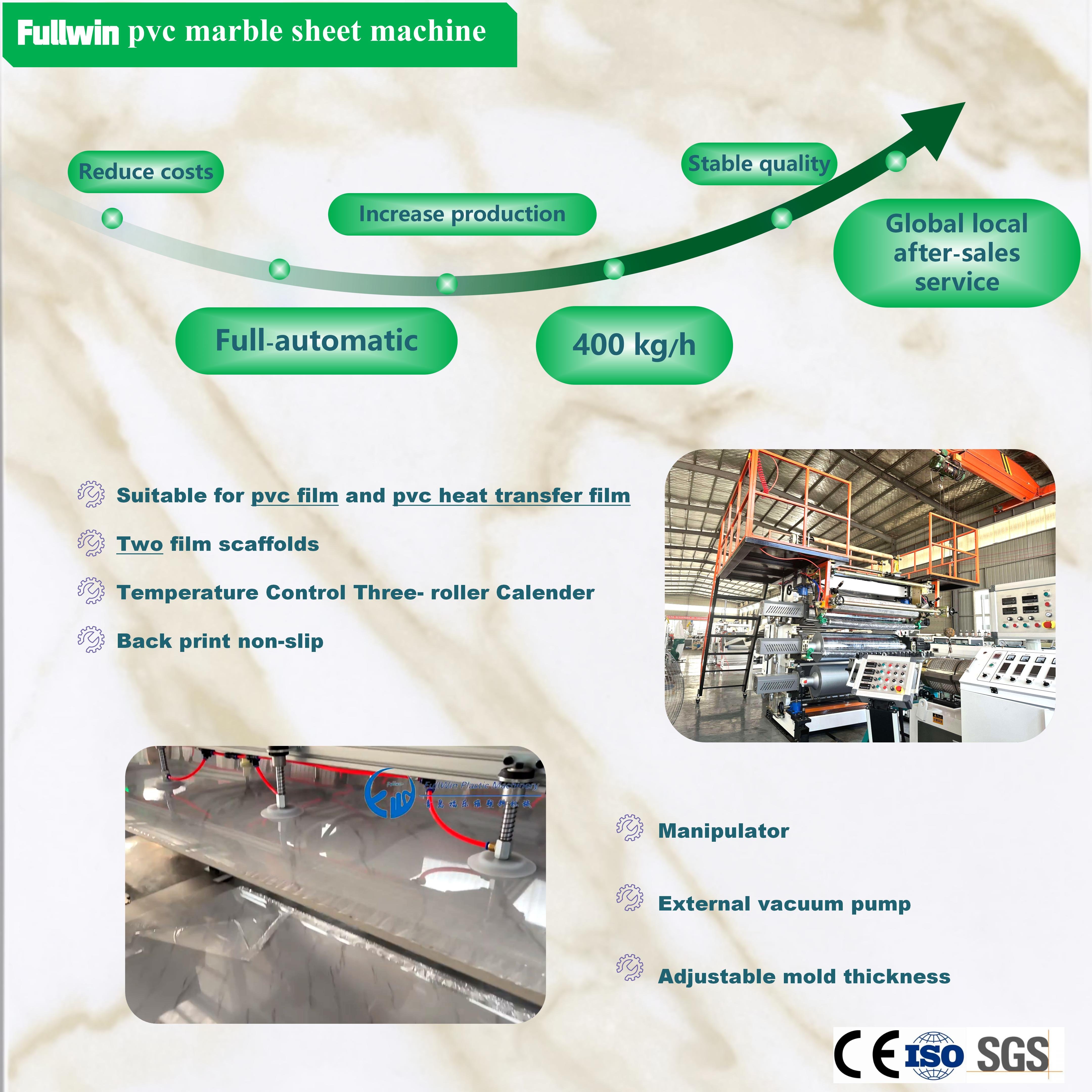 Hdpe pp eva epe pvc artificial marble sheet extrusion making machine line