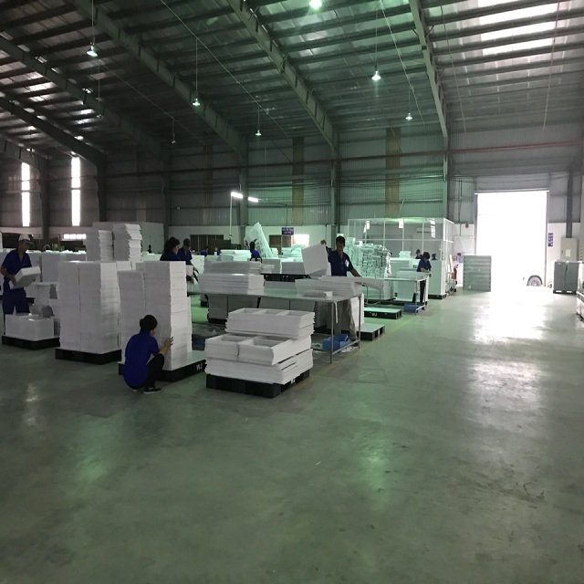 PP corrugated boards, grey or white / 2,5 mm thick, V0