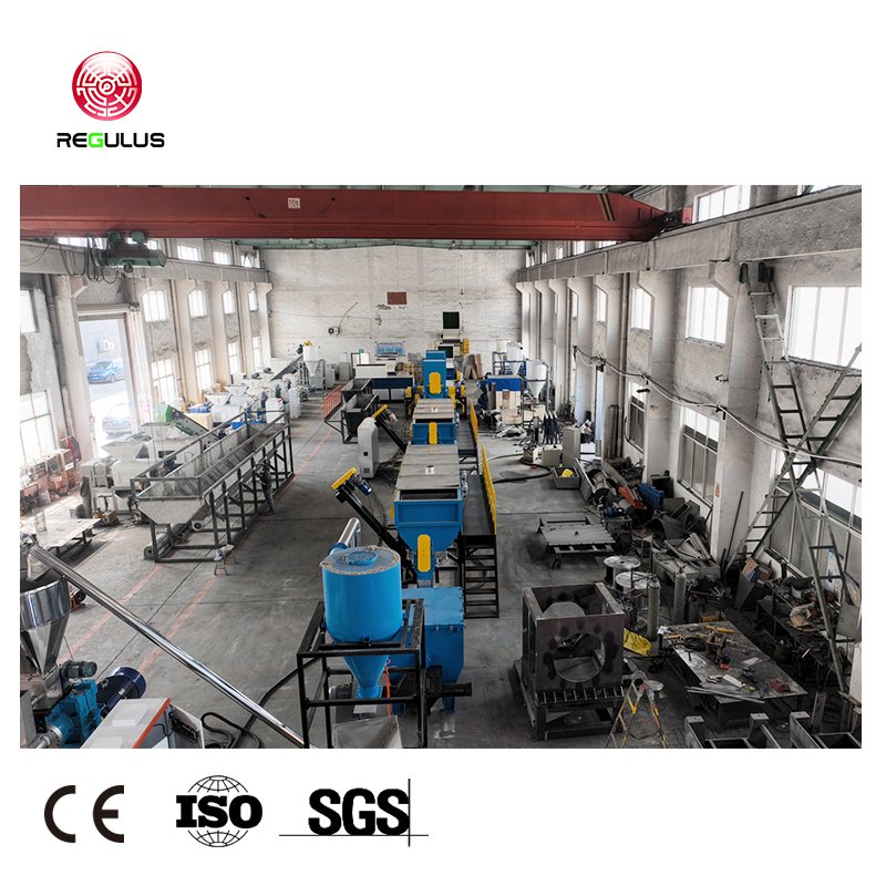 Waste Plastic PP Woven Bags PE Film HDPE Foil Recycling Line Soft Plastic Washing Recycling Line