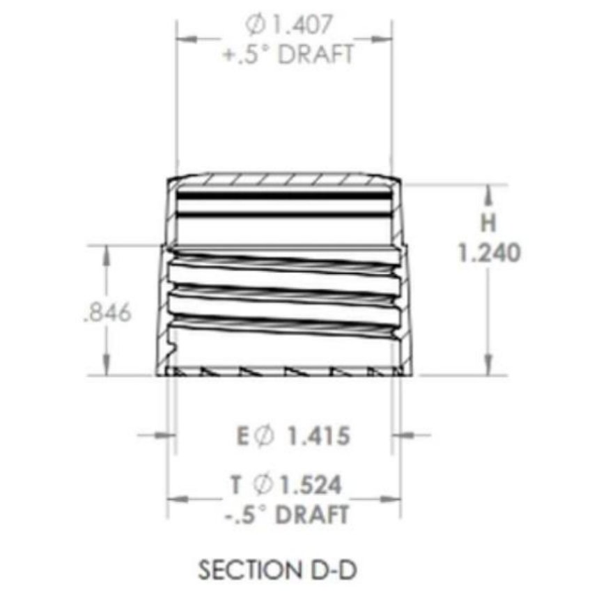 JIEWEI Top Quality PP plastic 38-430 buttress lid with foil seal liner used for HDPE bottle