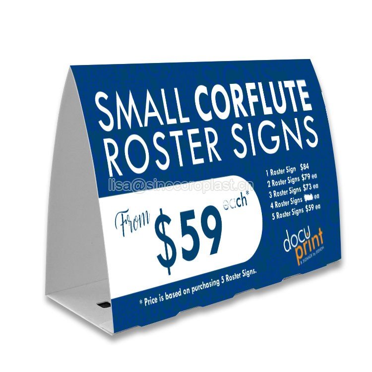 Open house pp plastic corrugated sheets plastic yard signs lawn sign with stakes for real estate