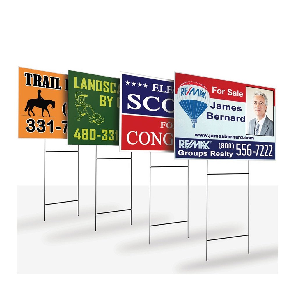 Personalized Printing PP Corrugated Sheet Outdoor Billboard Signage Waterproof Coroplast Correx Plastic Yard Sign