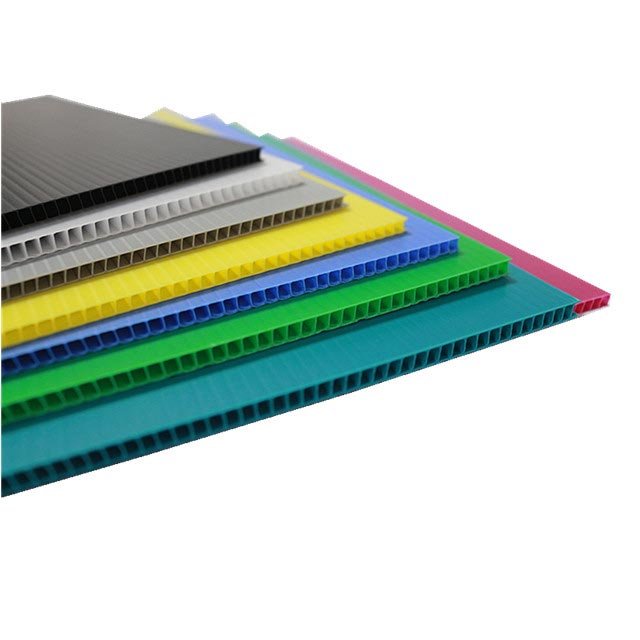 Wholesale OEM ODM Corrugated Plastic Honeycomb Panel PP Hollow Sheet Plastico Polipropilen Corflute Sheet