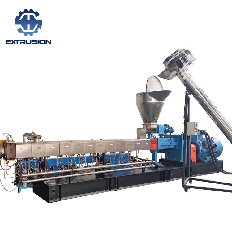 High Torque Twin Screw Extruder for Granule/PP+CaCO3 Pellets Making Extruder Machine