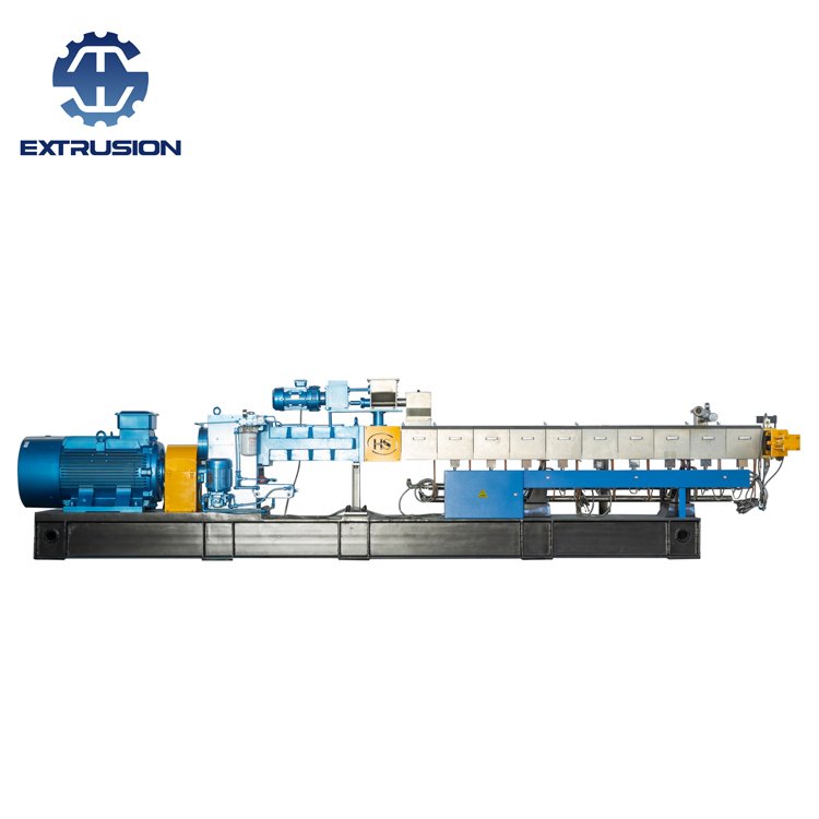 High Torque Twin Screw Extruder for Granule/PP+CaCO3 Pellets Making Extruder Machine