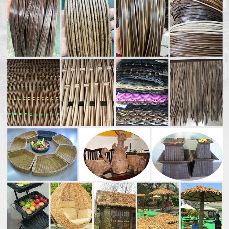 Artificial Plastic Pe Rattan Making Extruder machine with mold