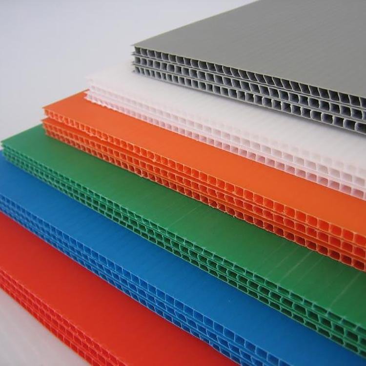 factory wholesale hollow core plastic board PP Fluted corrugated plastic sheet
