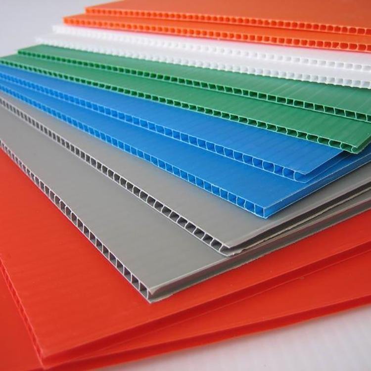 factory wholesale hollow core plastic board PP Fluted corrugated plastic sheet