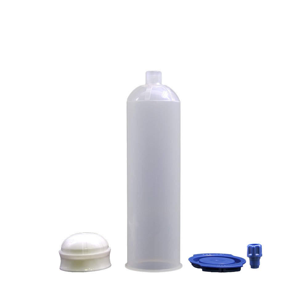 High performing Us style syringe 20ounce clear dispensing barrel 1/4"empty injection one component PP cartridge
