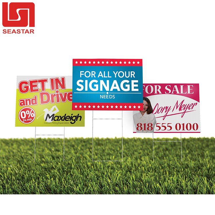 Personalized Printing Pp Corrugated Sheet Waterproof Coroplast Correx Plastic Yard Sign