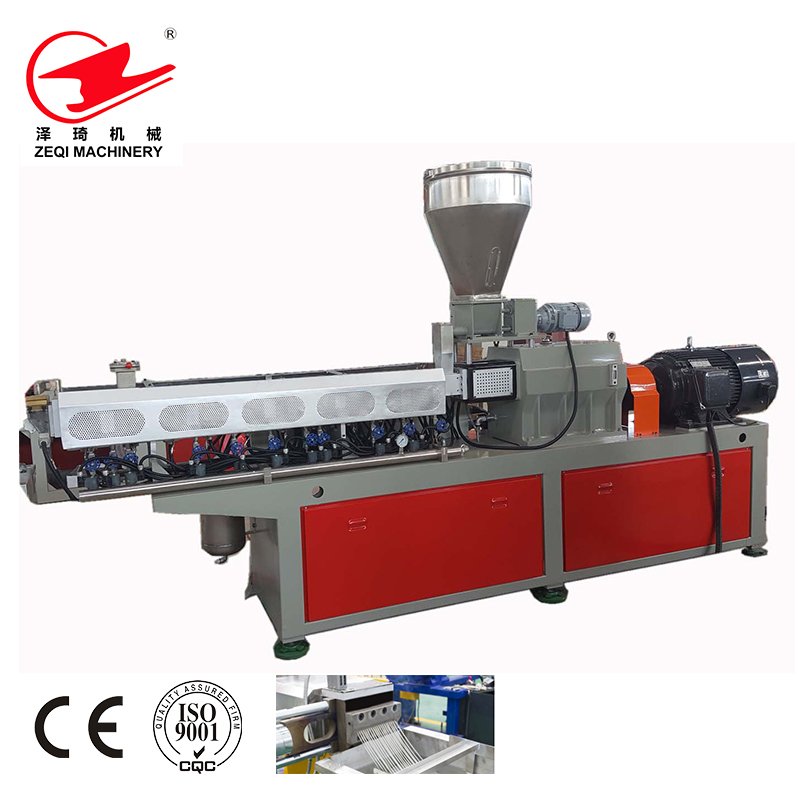 PP PE plastic granules twin screw extruder/plastic pellet making machine