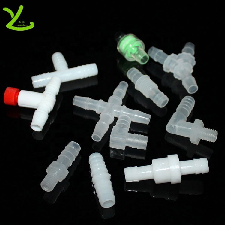 Injection molded plastic products small PP plastic vinyl tubing elbow fittings plastic connector pipe fitting