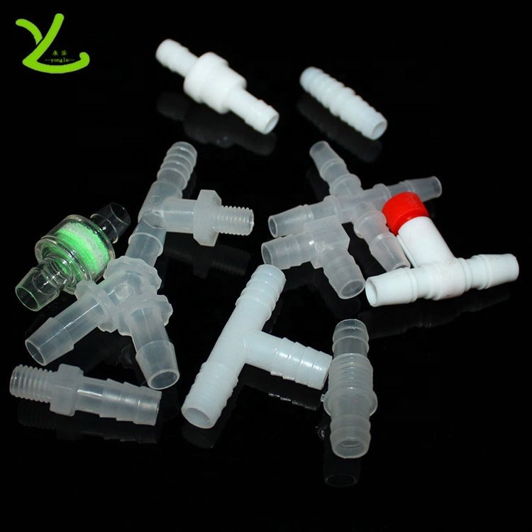 Injection molded plastic products small PP plastic vinyl tubing elbow fittings plastic connector pipe fitting