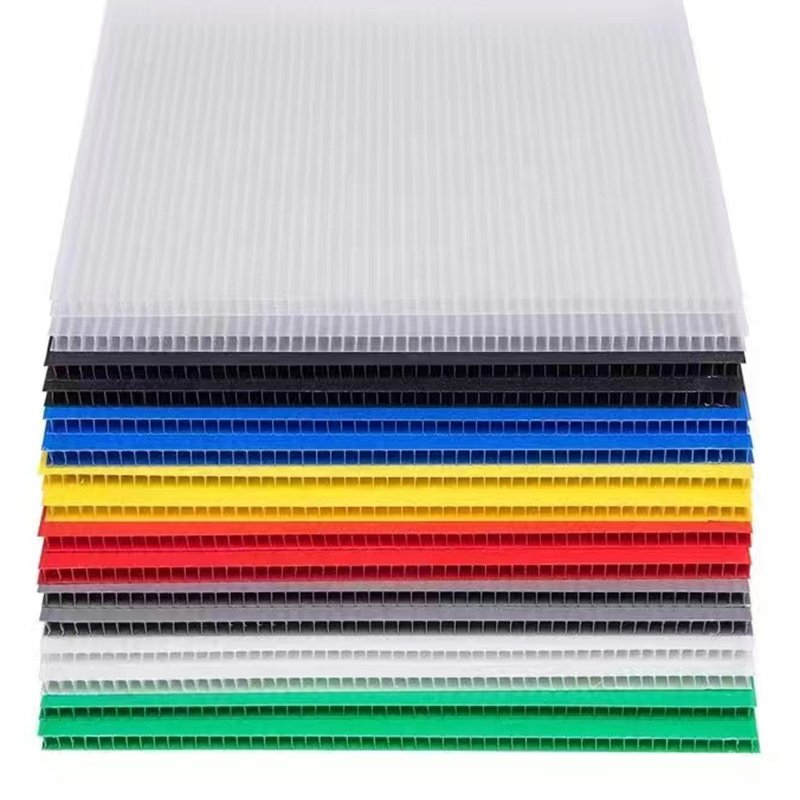 White colors 4'x8' PP Coroplast Sheet Coroplast board PP hollow plate for digital & silk screen printing